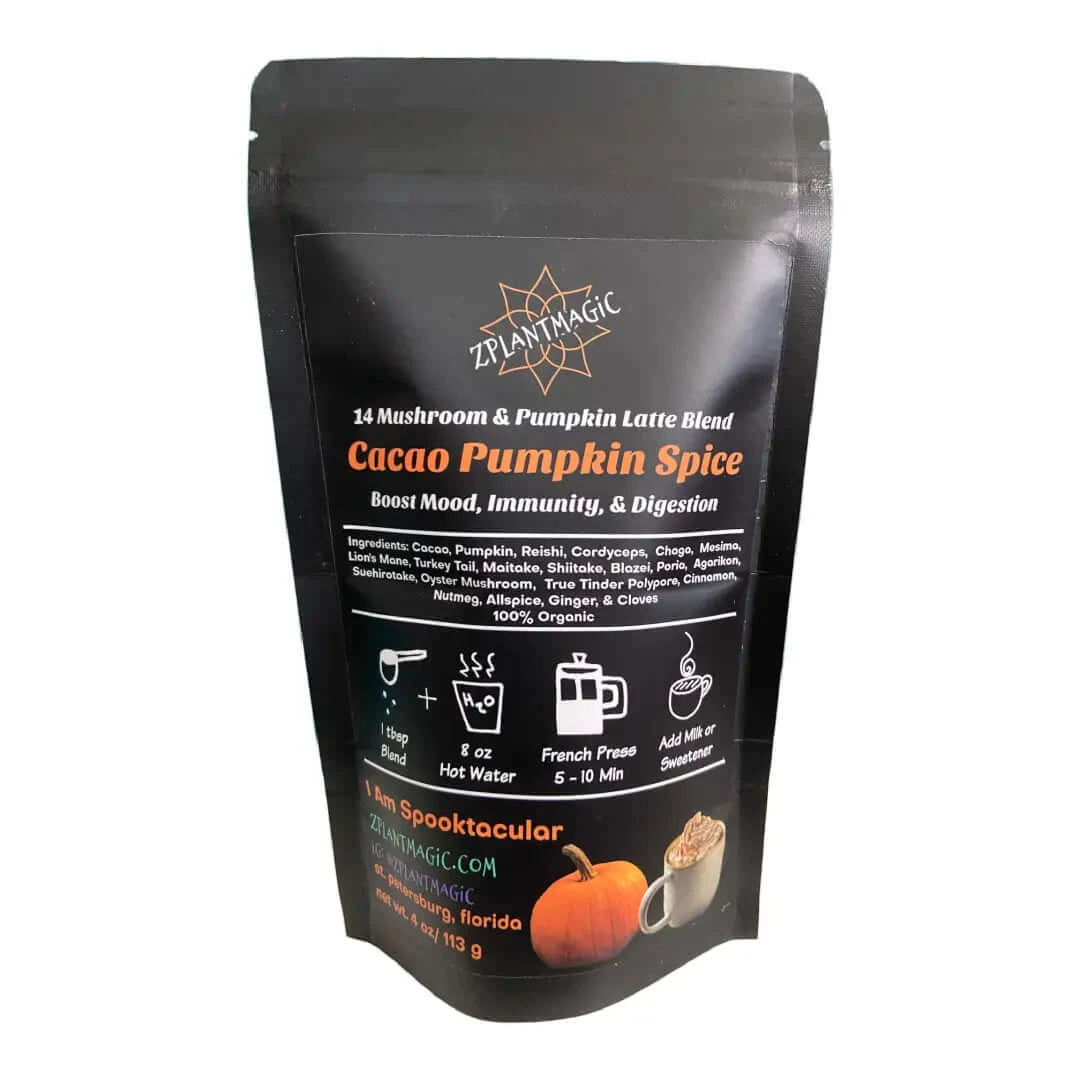 Cacao PumpkinSpice Shroomed- 14 Mushroom Pumpkin Spice Coffee Alternative - Image #1