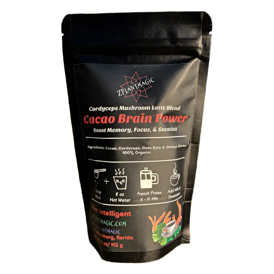 Cacao Brain Power- Cordyceps Mushroom Coffee Alternative- Free Shipping - Image #2