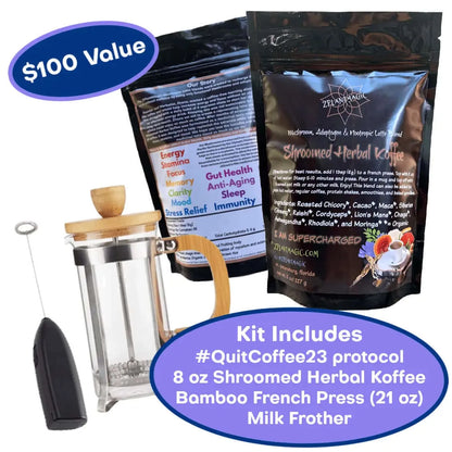 Quit coffee kit - 23 days to freedom from caffeine withdrawal with this delicious new coffee substitute. 