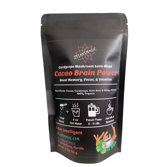 Cacao Brain Power- Cordyceps Mushroom Coffee Alternative- Free Shipping - Image #1