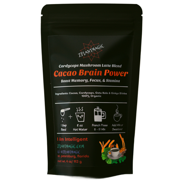 Cacao Brain Power- Cordyceps Mushroom Coffee Alternative