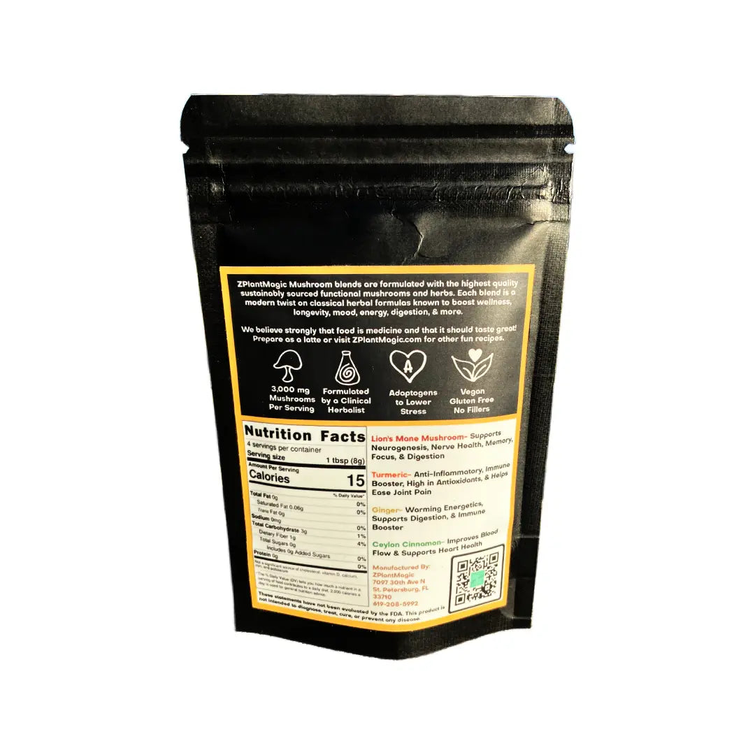 Lion’s Milk - A Golden Milk Blend with Lion’s Mane Mushroom - Coffee Alternative - Free Shipping - Image #1