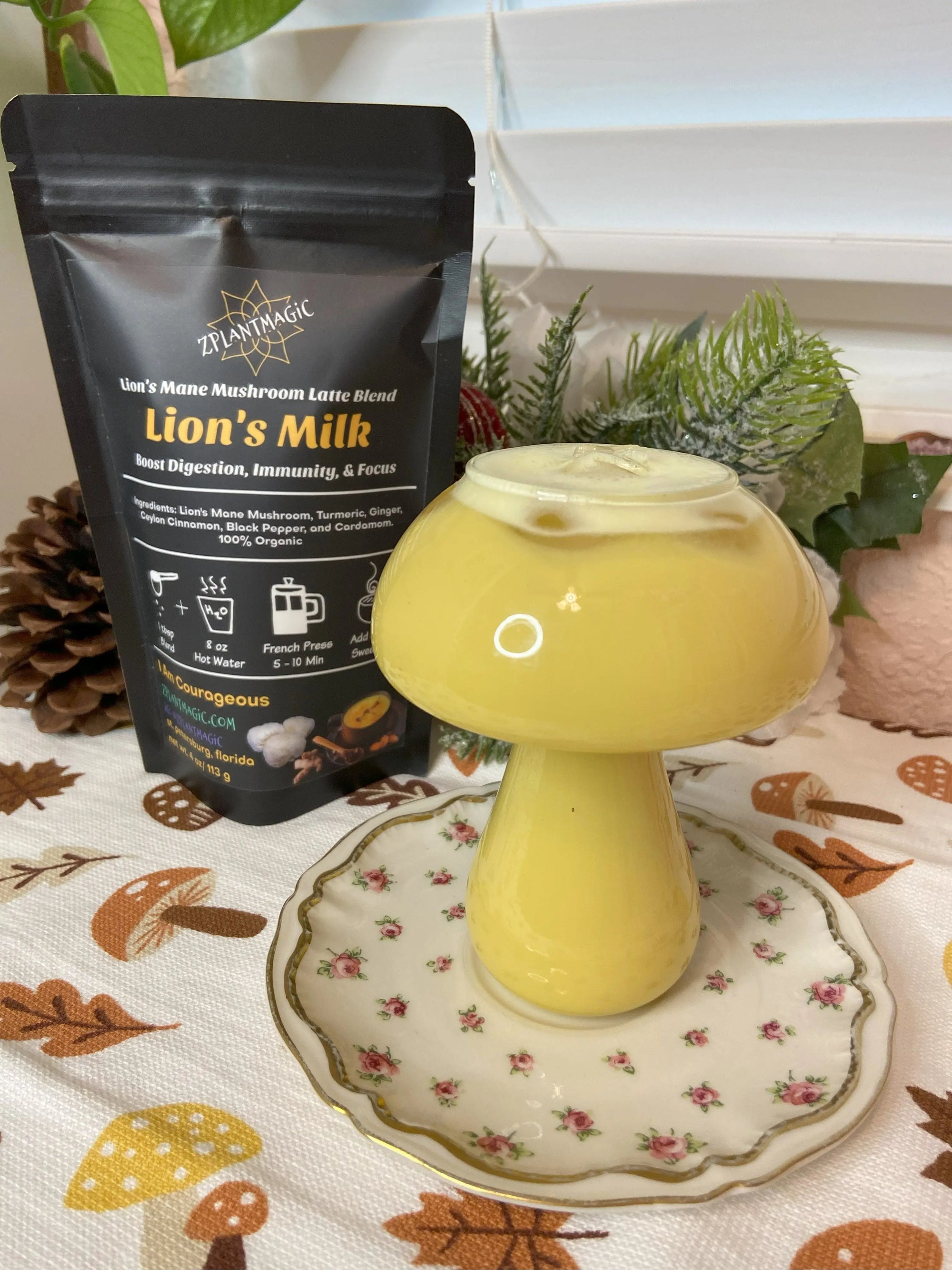 Lion’s Milk - A Golden Milk Blend with Lion’s Mane Mushroom - Coffee Alternative - Free Shipping - Image #6