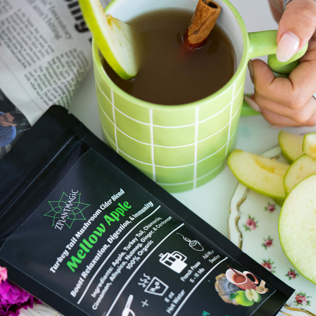 Mellow apple prepared as an apple chai or apple cider for a calming and immune boosting ritual